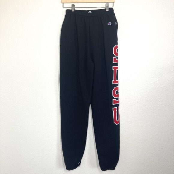 Champion SDSU Sweatpants Mens Medium Fleece College Joggers Spell Out Pants - Picture 2 of 16